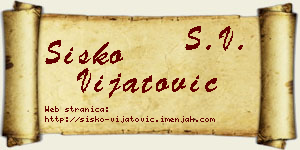 Sisko Vijatović vizit kartica